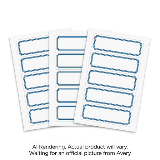 PAPERLABEL BLUERPTCVR DT 5U3SH (Report Cover Home & Office Labels)