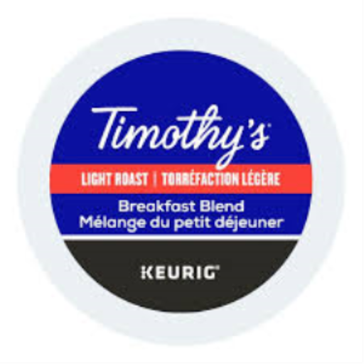 CAFÉ-DÉJEUNER TIMOTHY'S 70.8G TORRÉFACTION LÉGÈRE 24/BX