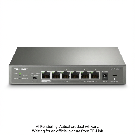 Commutateur de bureau Gigabit 6 ports avec 3 ports PoE+ et 1 port PoE++