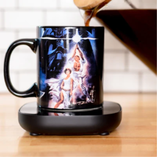 Uncanny Brands Star Wars : Un Nouvel Espoir, ensemble de chauffe-tasse 12 oz – Chauffe-boissons électrique 16 W avec arrêt automatique et tasse en céramique