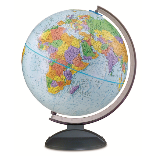 Globemaster-12"/30Cm Diameter Blue Ocean Desk Globe (English)