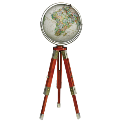 National Geographic Eaton Iii Globe 16"/40.5 Cm Diamètre Ancien Parchemin Globe Terrestre (Français)