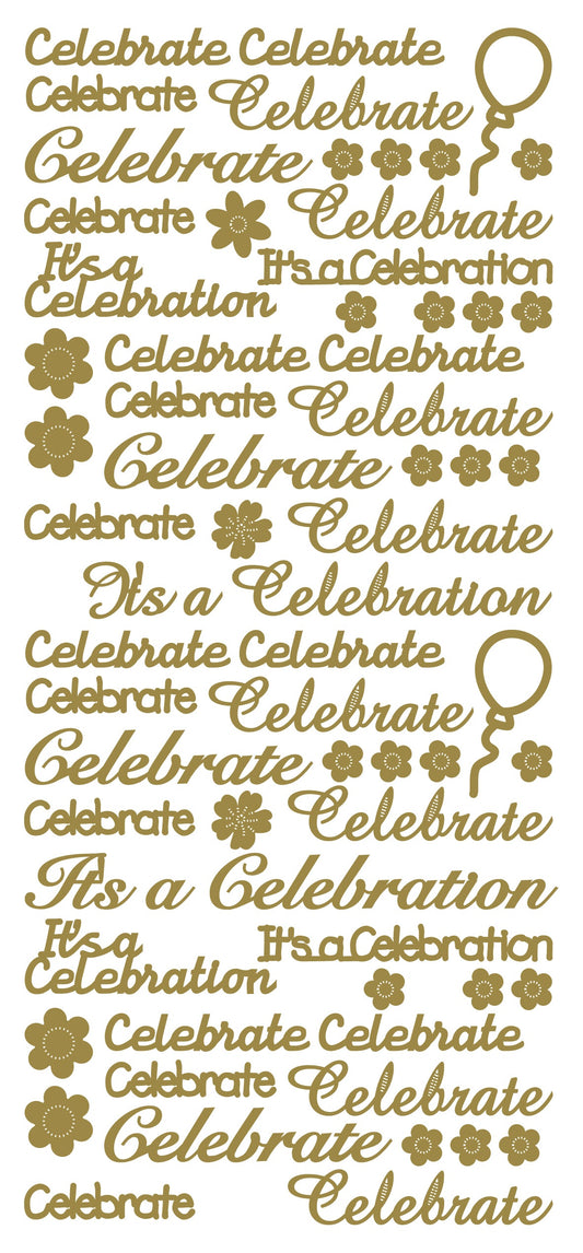 Peel Off Stickers - Celebrate
