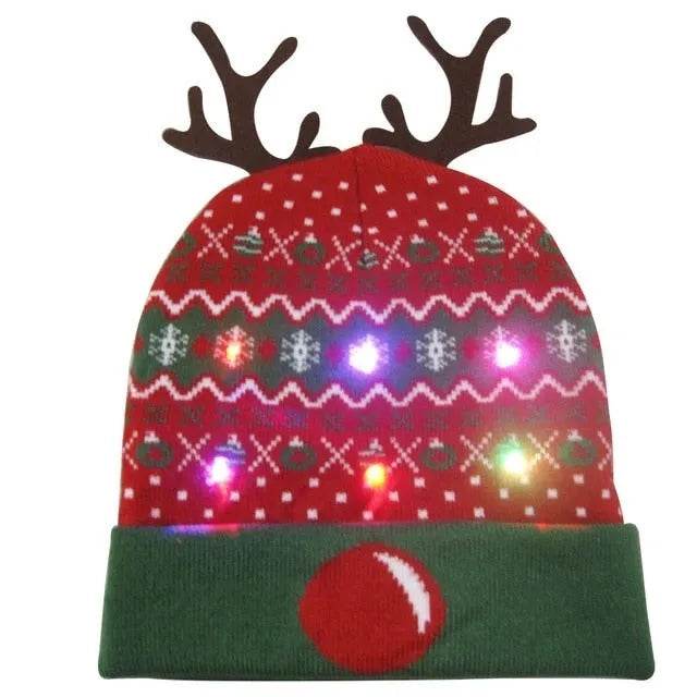Bonnet de Noël lumineux à LED