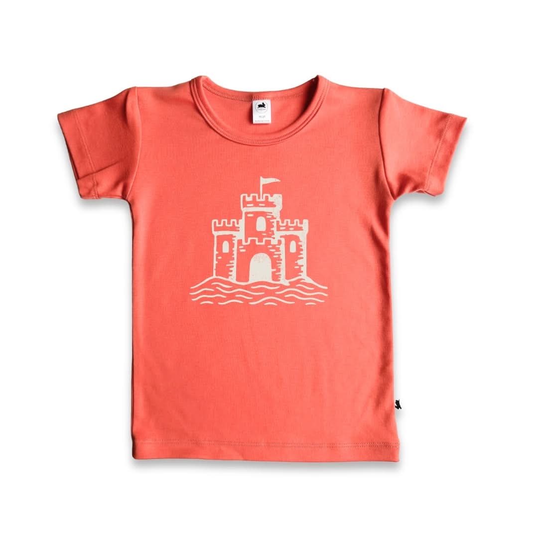Baby/Kids' Bamboo Graphic T-Shirt | "Flower Child" On Taffy Pink