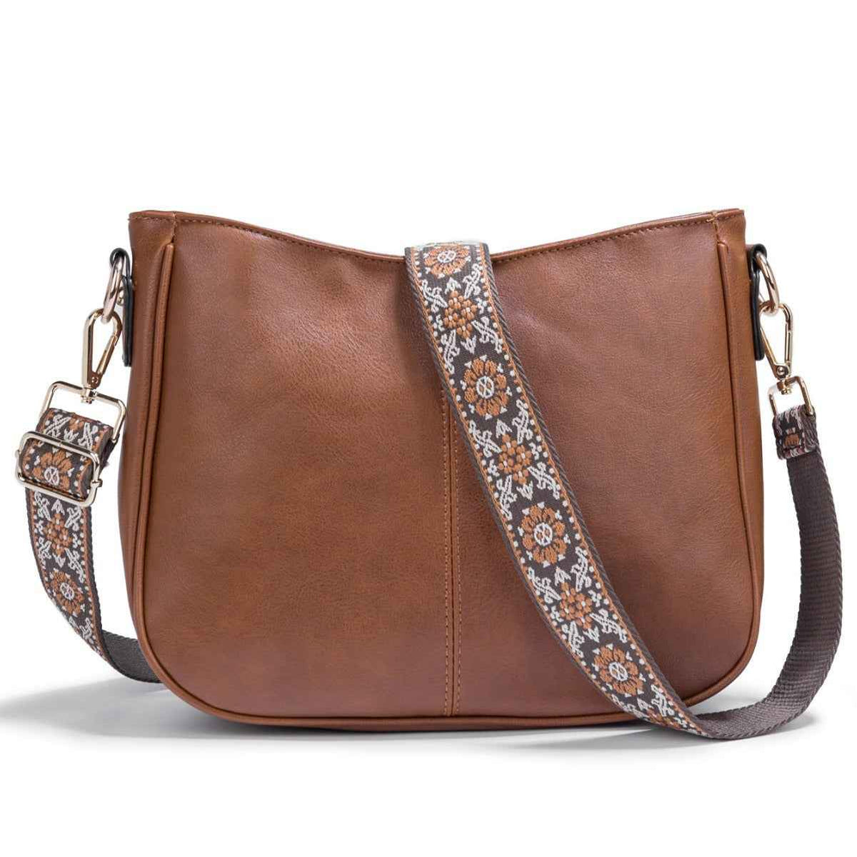 Women's Simple Crossbody Bag – PU Leather Shoulder Purse for Everyday Use