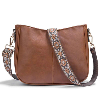 Women's Simple Crossbody Bag – PU Leather Shoulder Purse for Everyday Use
