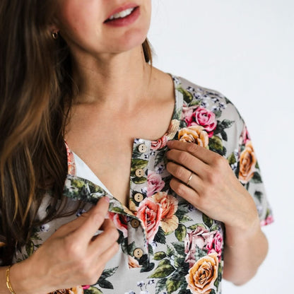 Ladies’ Bamboo Winslow Dress with Placket | Terracotta Rib