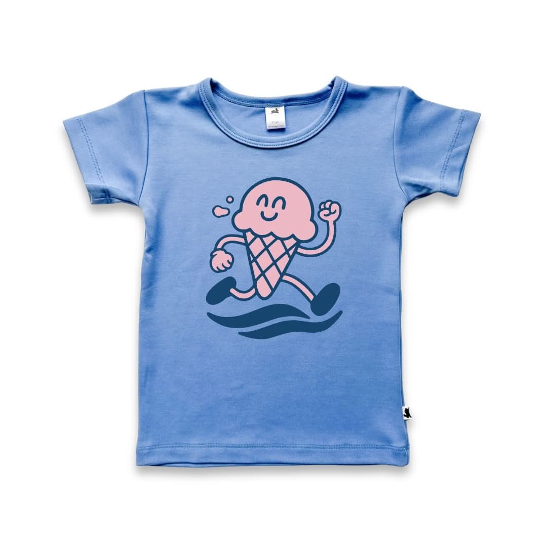 Baby/Kids' Bamboo Graphic T-Shirt | "Flower Child" On Taffy Pink