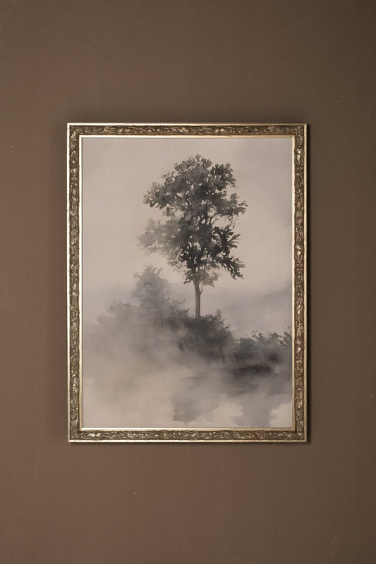 MISTY SILENCE, VINTAGE SILVER FRAME
