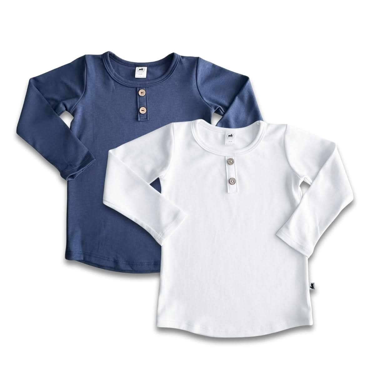 Kids' Bamboo Henley Long-Sleeve Shirt | Navy