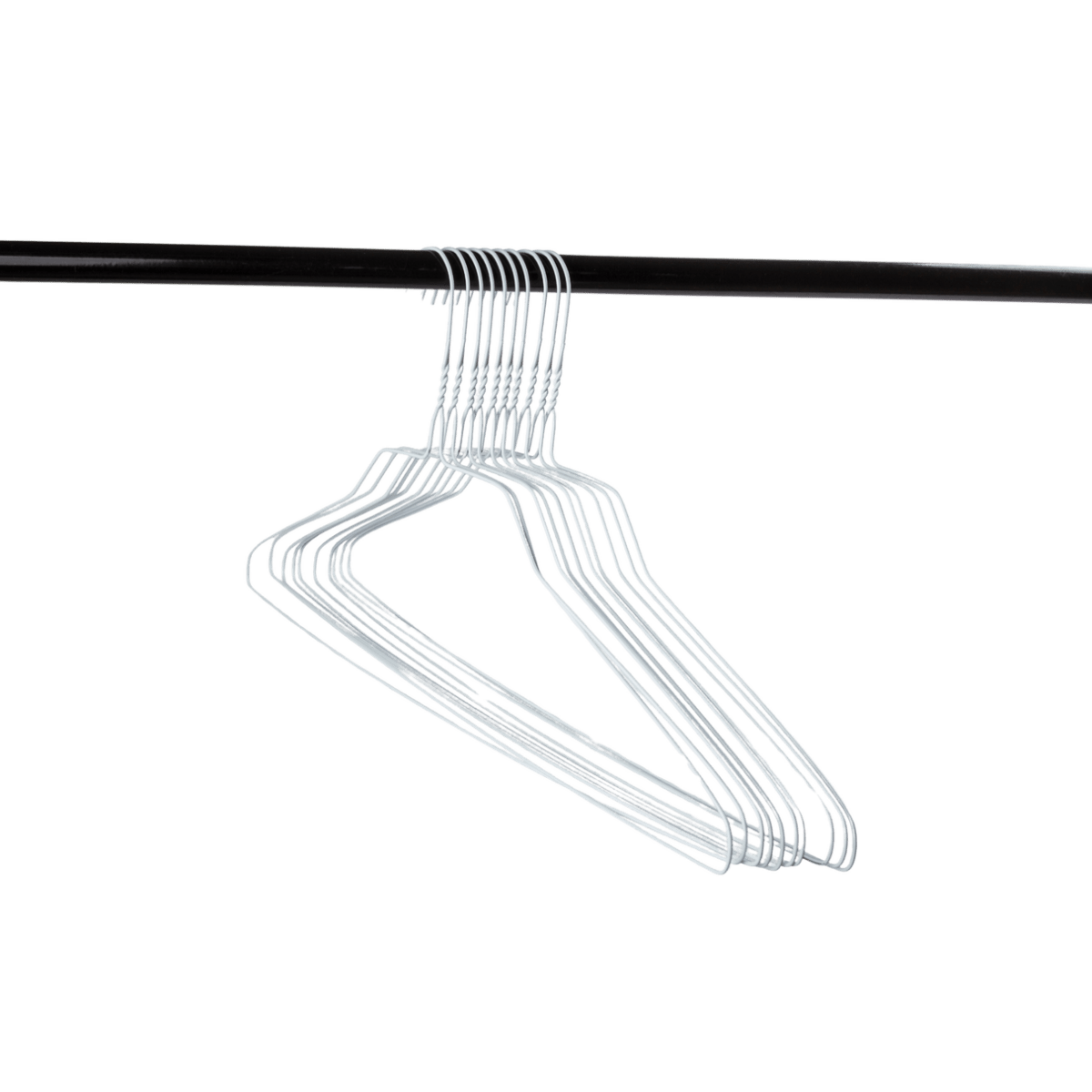18" White Shirt Hanger, 14.5 Gauge