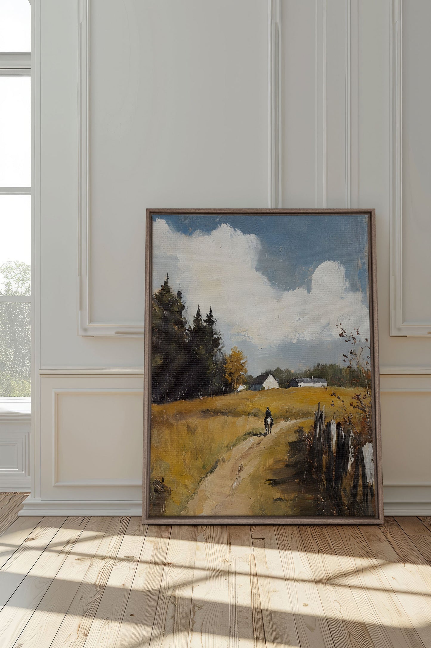 À TRAVERS LES CHAMPS, Œuvre sur toile tendue