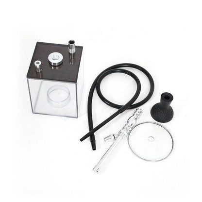 Arabic hookah with light full set of acrylic LED square pot