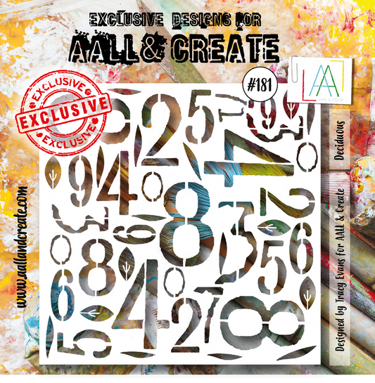 AALL and Create #181 - 6"x6" Stencil - Deciduous
