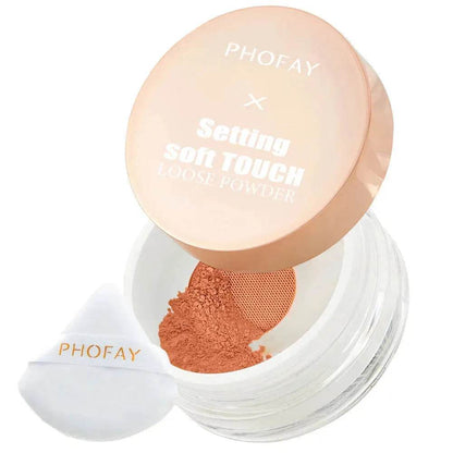 PHOFAY Soft Touch Loose Setting Powder Smooth Long Lasting Makeup