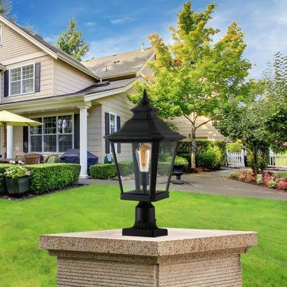 Outdoor Glass Pillar Headlights exterior decor Landscape Pathway Lighting