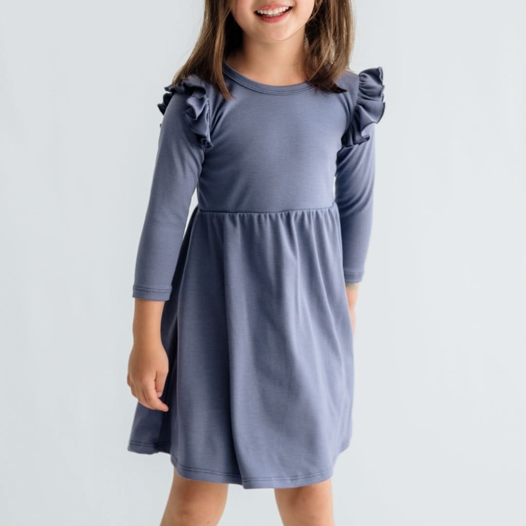 Baby/Kids' Bamboo Harper Dress | Dusty Lilac