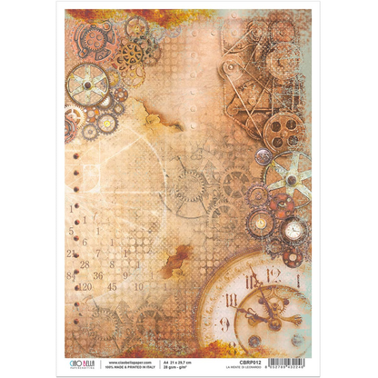Ciao Bella Papier de Riz A4 La Mente Di Leonardo