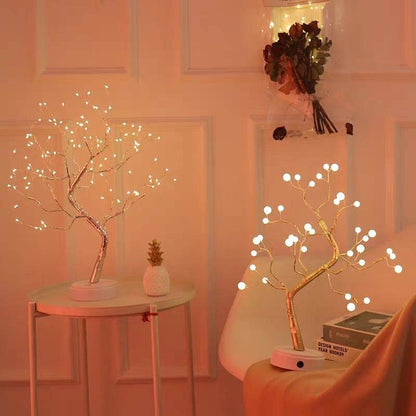 Led Copper Wire Light Bedroom Desk Table Light