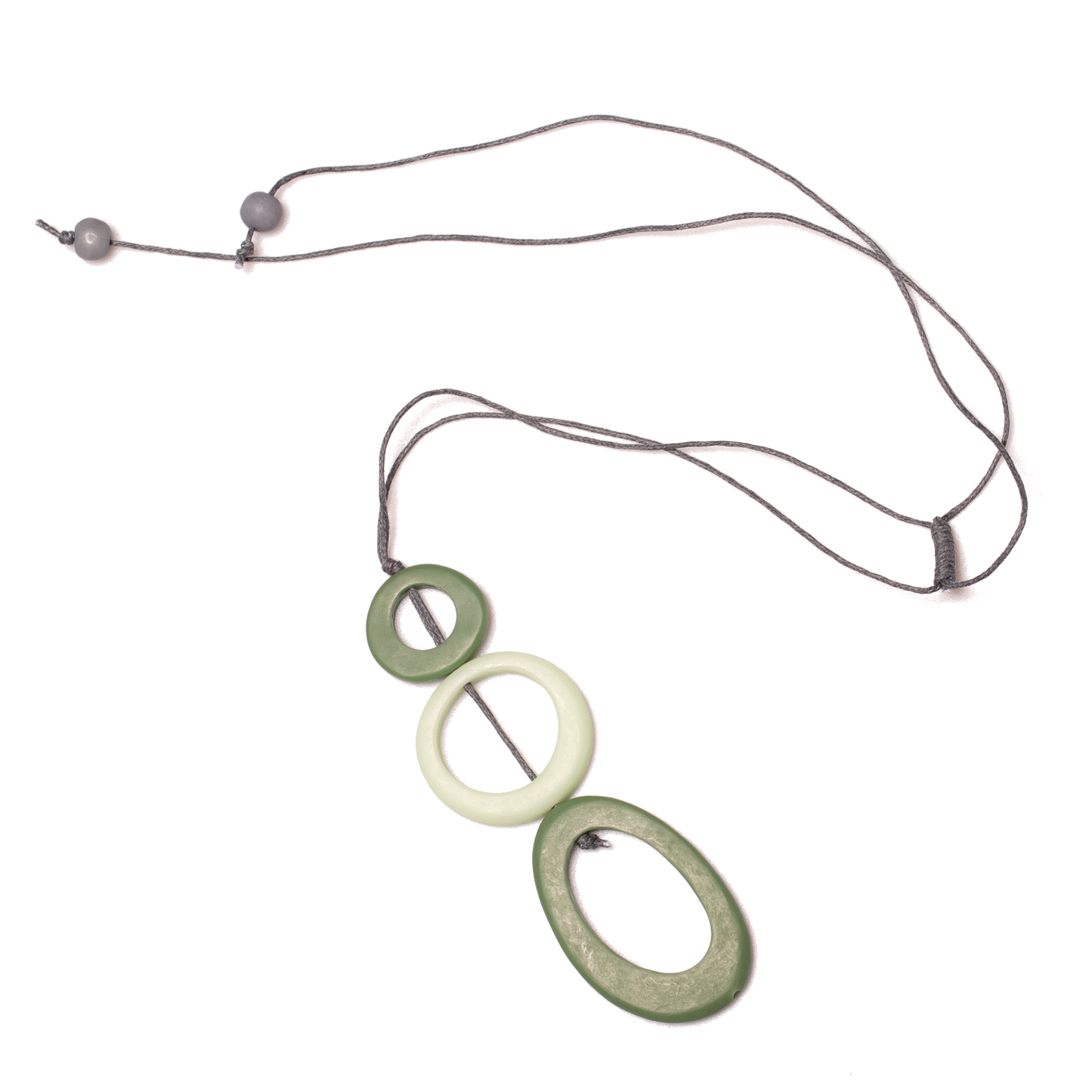 Tonal Triple Resin Hoop Pendant
