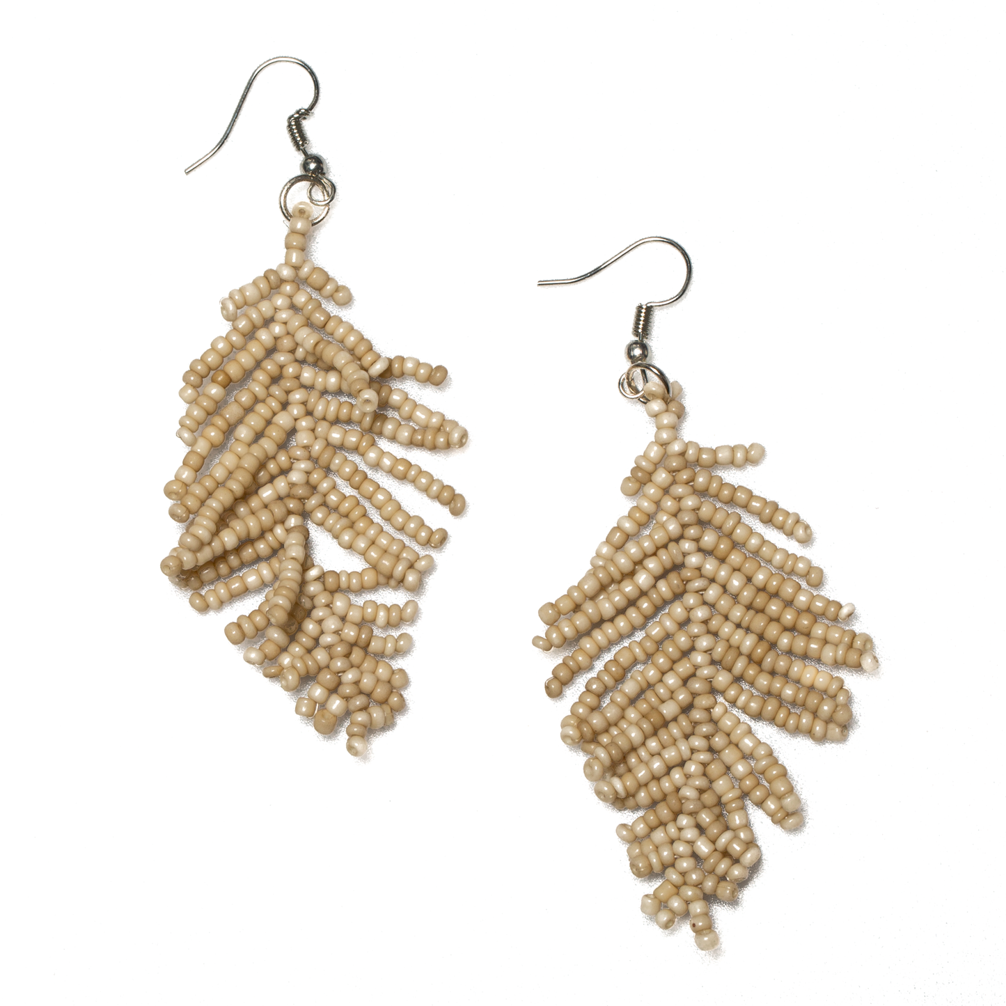 Beaded Leaf Earring