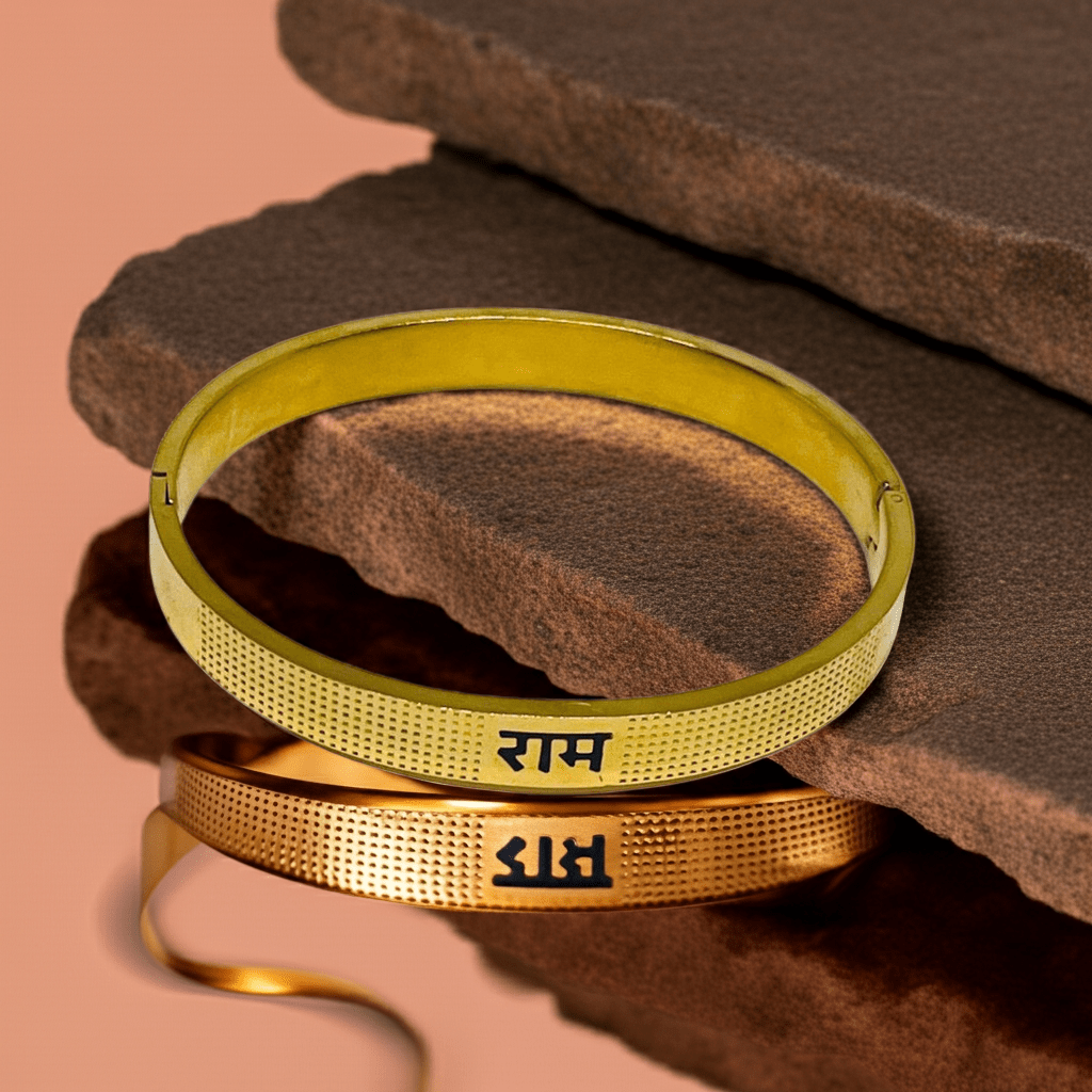 18K Gold-Plated Ram Bangle | Hindu Bangle