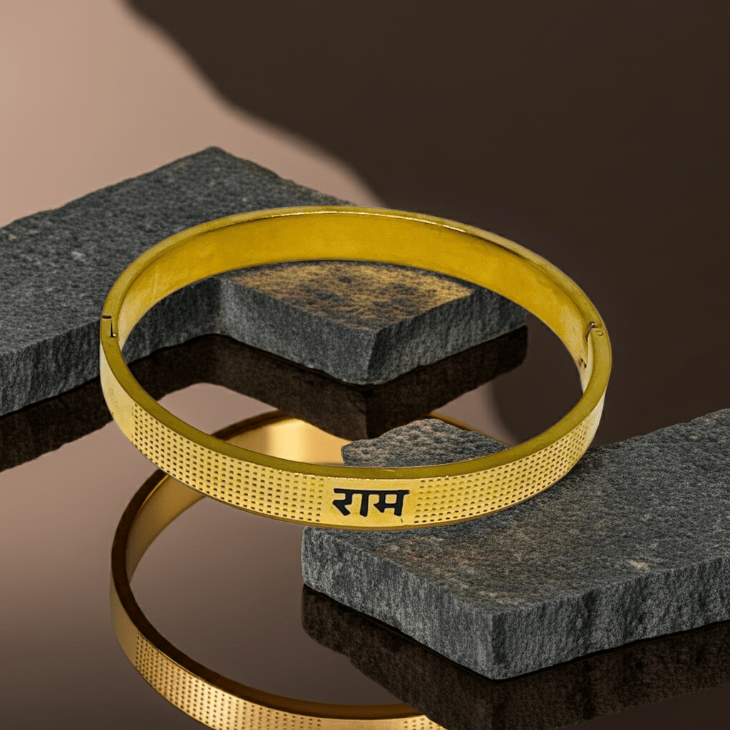 18K Gold-Plated Ram Bangle | Hindu Bangle