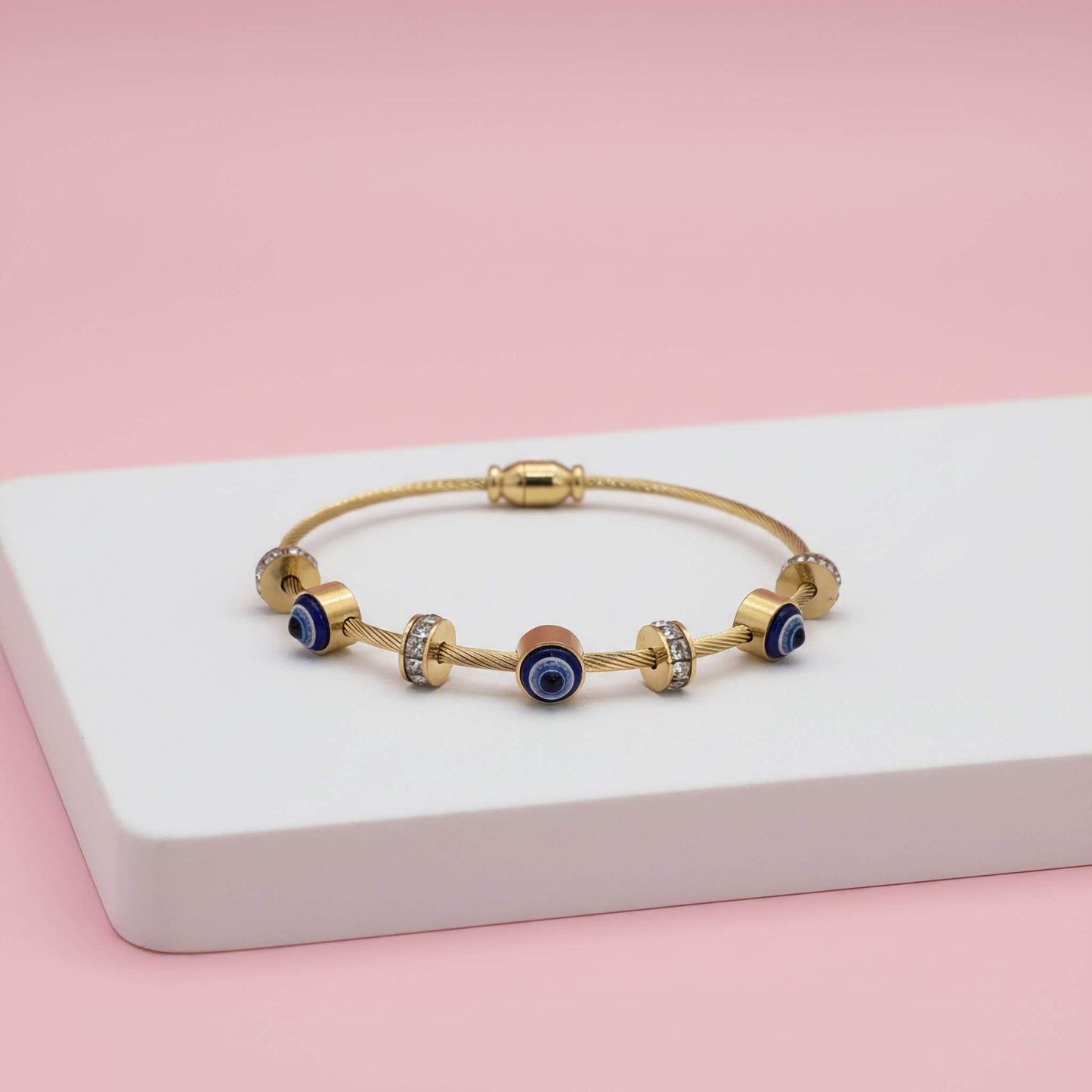 Crystal Guard Evil Eye Bangle