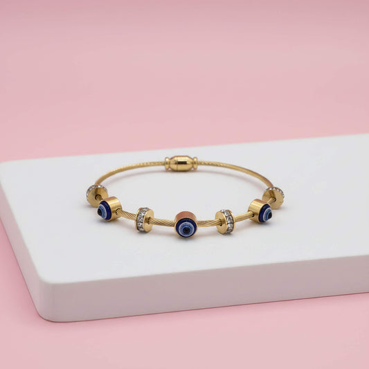 Crystal Guard Evil Eye Bangle