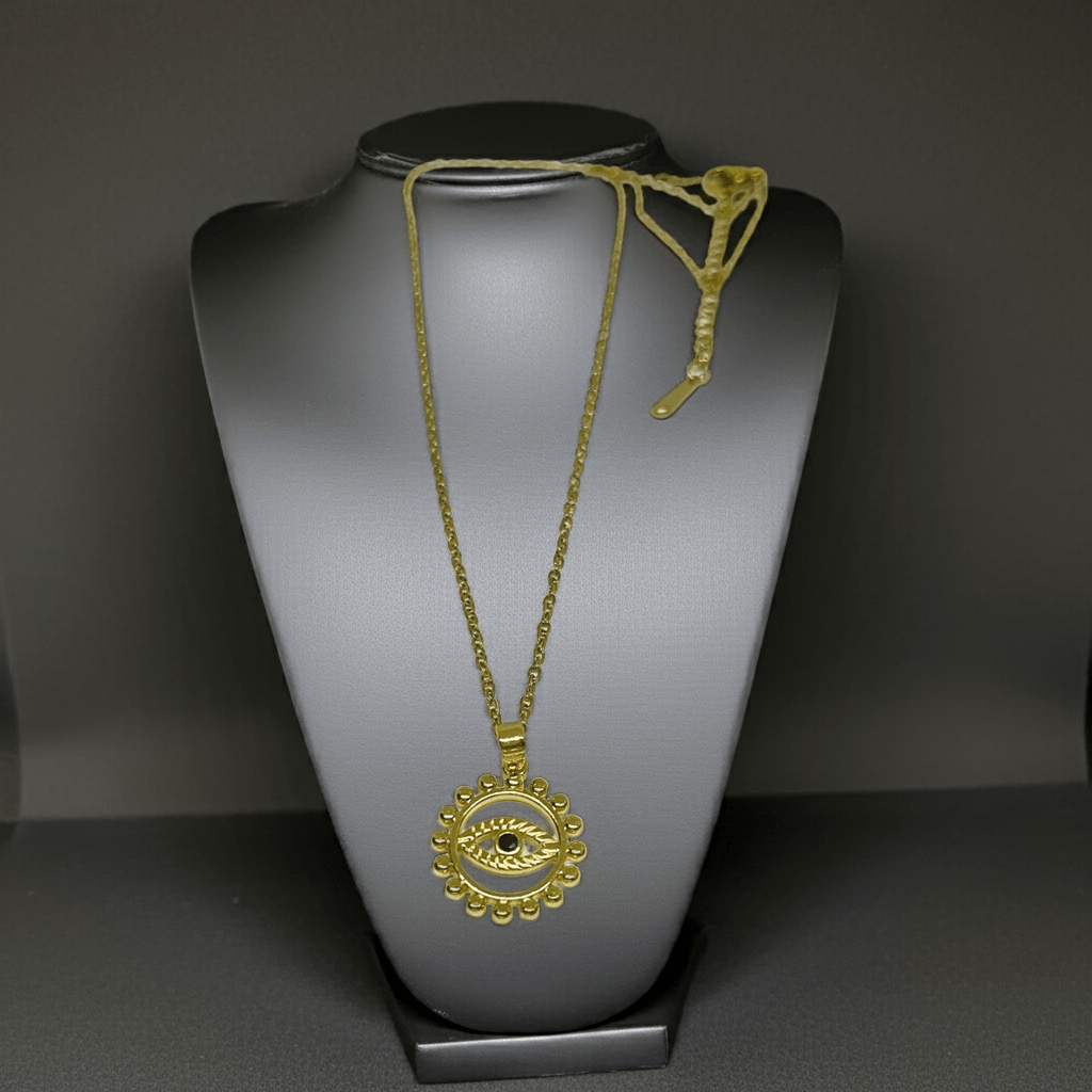 18K Gold plated Stainless Steel Evil Eye Necklace