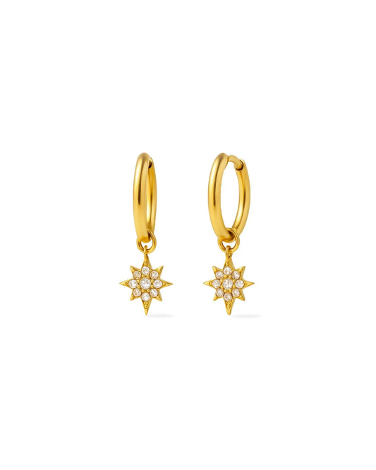 Boucles d'oreilles créoles scintillantes Huggies