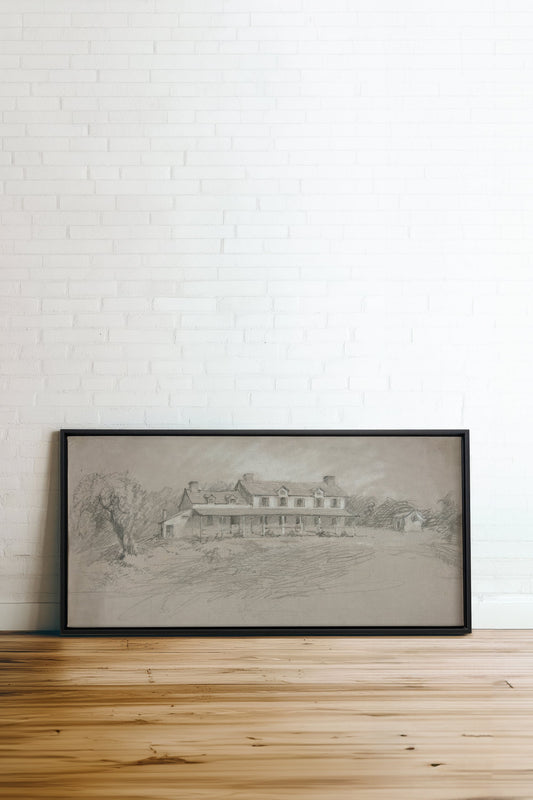MAISON OBSCURE, Œuvre sur toile tendue