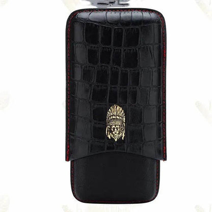 Portable Luxury Cubinski Gothic Moisturizing Leather Cigar Case