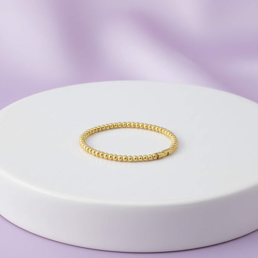 Aura Bond Gold Beaded Bracelet | Elegant style Jewelry