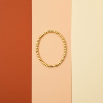 Aura Bond Gold Beaded Bracelet | Elegant style Jewelry