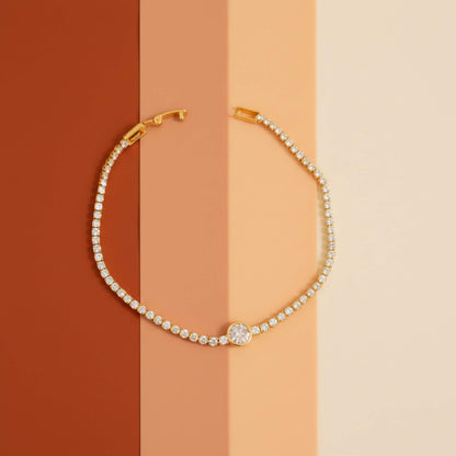 Eternal Spark Tennis Bracelet | Luxury 18K Gold-Plated CZ Bracelet