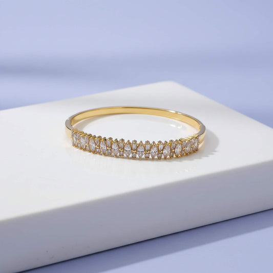 Celestial Spark Bangle | Luxury Gold Plated Jewelry for Everyday Glam