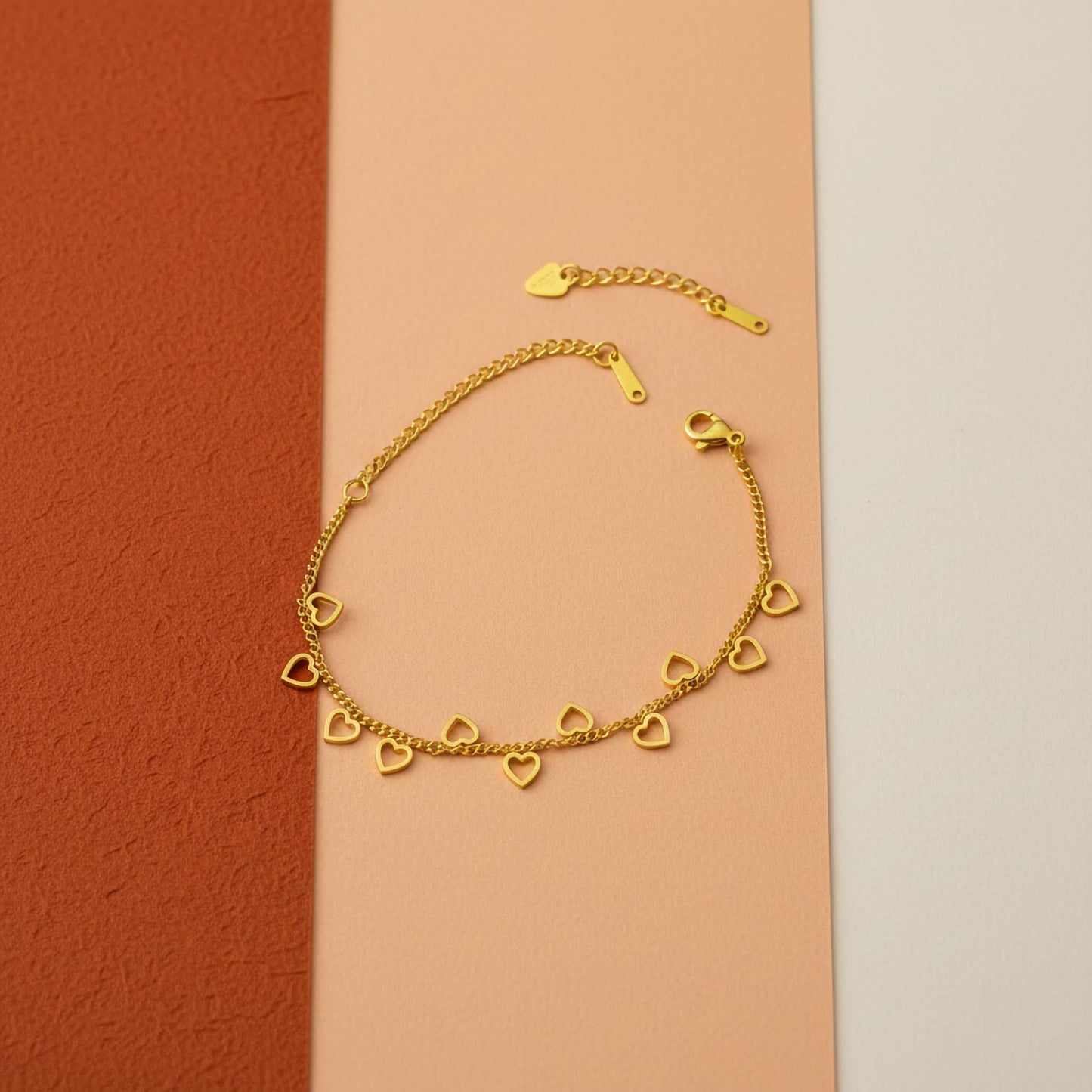 Delicate 18k Gold plated Charm Bracelets | Minimalist Luxury Jewelry