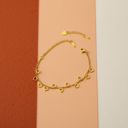 Delicate 18k Gold plated Charm Bracelets | Minimalist Luxury Jewelry