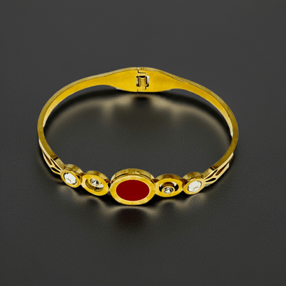 Roman number 18K Gold Plated bangle | Dainty Jewelry