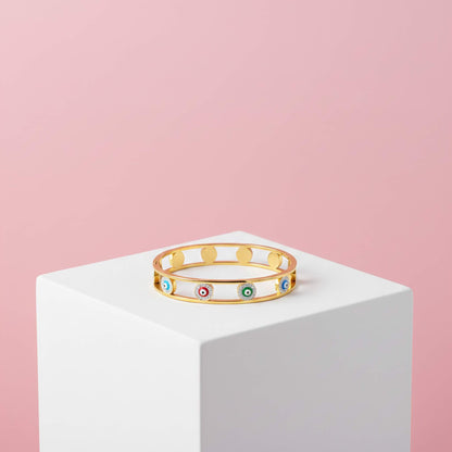 Multicolour Aura Protection Bangle -  for Positivity & Style