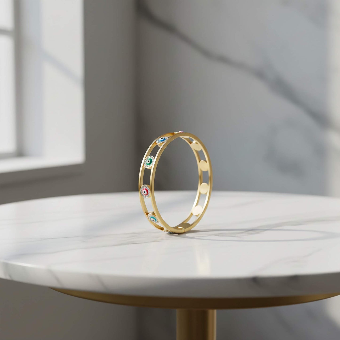 Multicolour Aura Protection Bangle -  for Positivity & Style