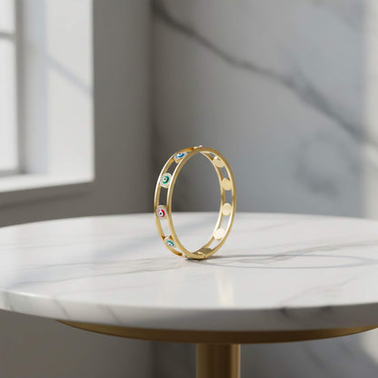 Multicolour Aura Protection Bangle -  for Positivity & Style