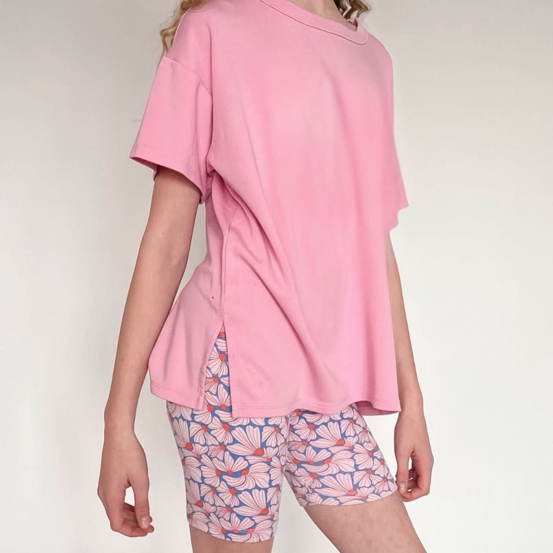 Youth Bamboo Oversized T-Shirt | Taffy Pink