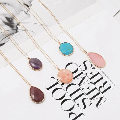 Personalized stone short Dress necklace Unisex