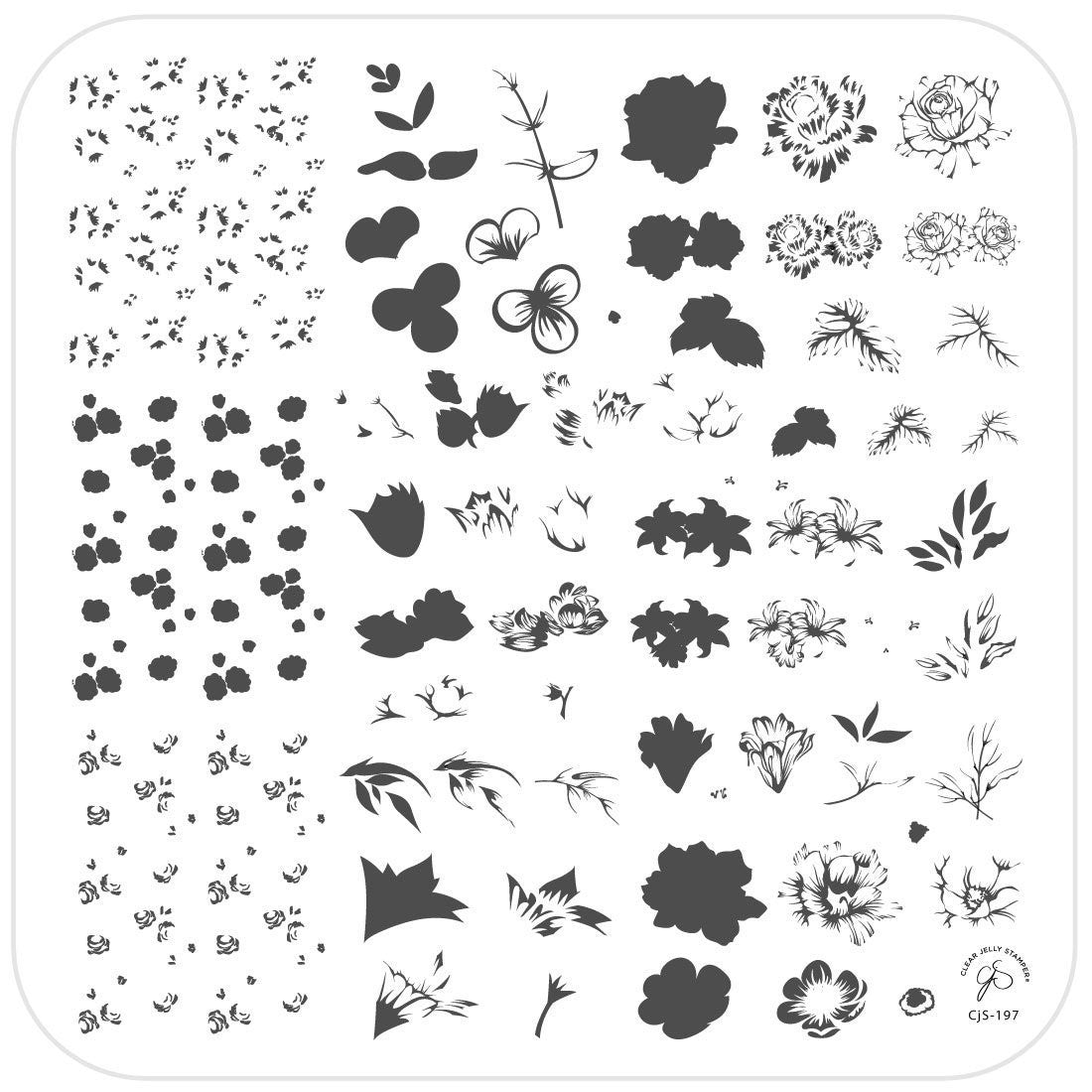 Clear Jelly Stamper - Itty Bitty Blooms