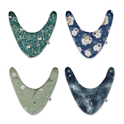 Bamboo Baby Bib | Celestial Floral