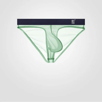 Underwear Men's Briefs Transparent Ice Silk Sexy Full Transparent Trendy Men's Personality Narrow Crotch Low Waist New
