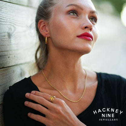 ULYANA: Rope Chain Gold Necklace - 24 Inches